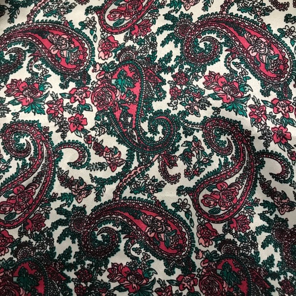 Intimate Moments Paisley Button Down Sleep Shirt - Picture 5 of 6